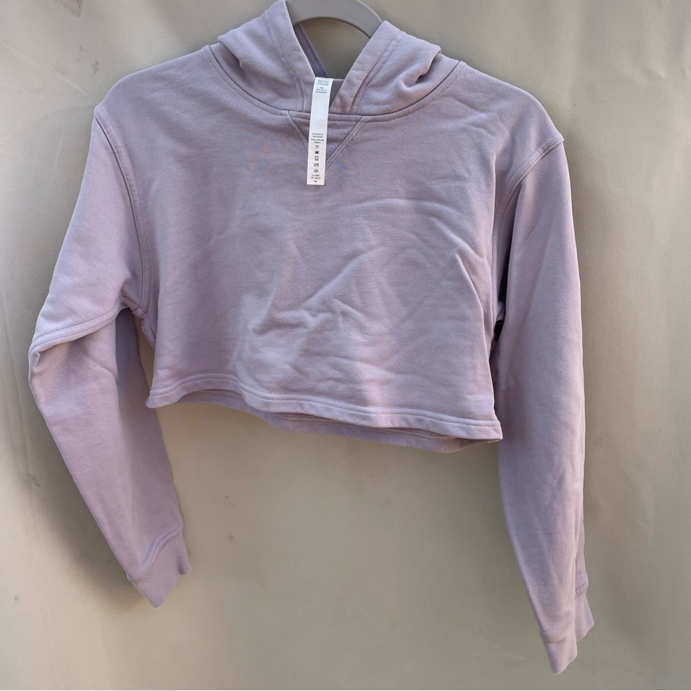 Lululemon All Yours Cropped Hoodie size 4 iced Iris